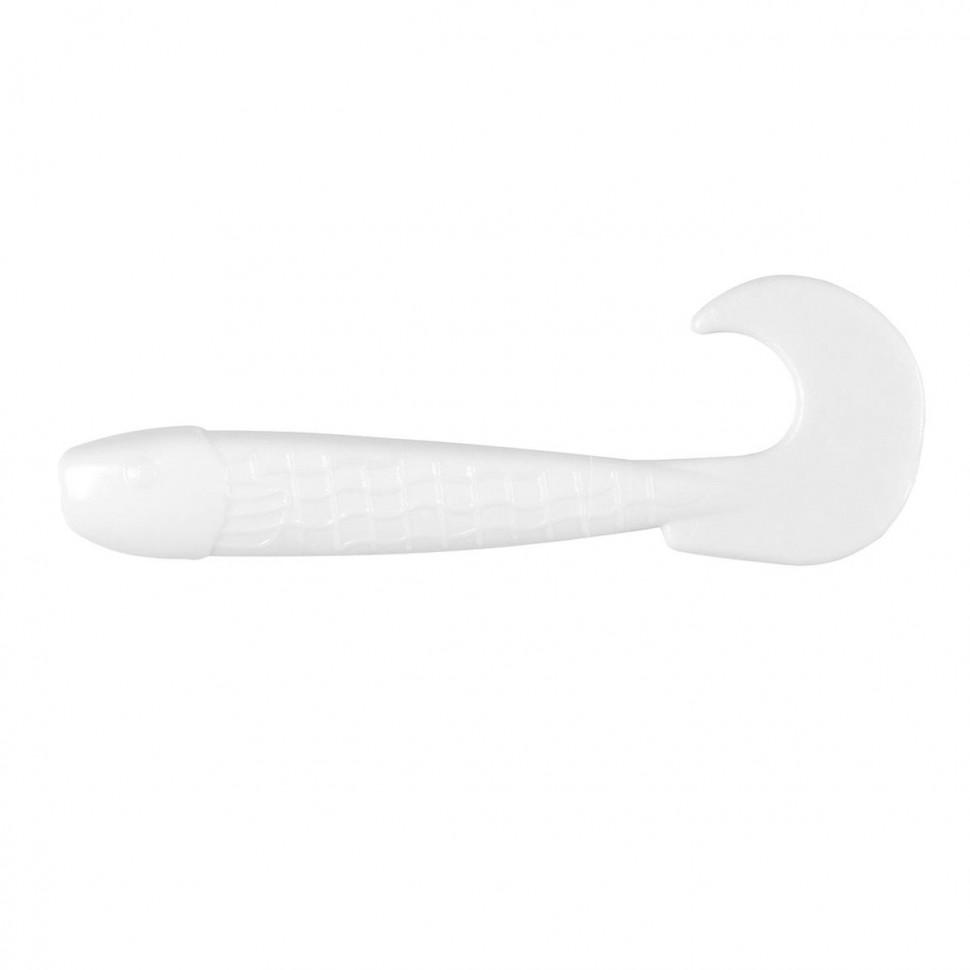 Твистер Helios Long Hybrid 3,55"/9,0 см, цвет White 7 шт HS-15-001 , 